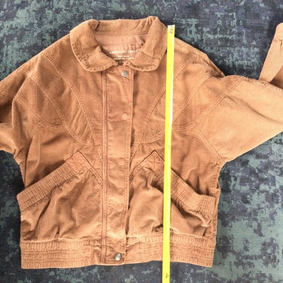 American Eagle Corduroy Jacket Small Oversized Fall - Picture 10 of 12